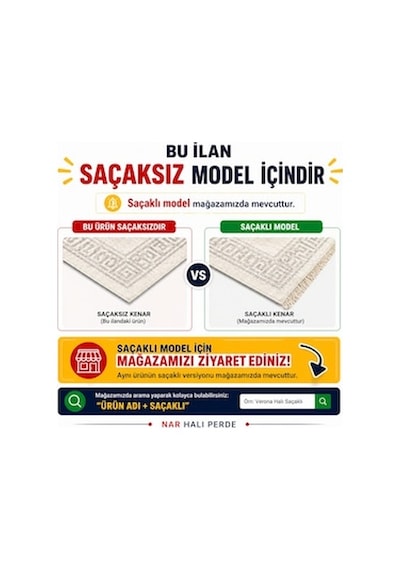 Dinar Armoni Kaymaz Tabanlı Kesme Kabartmalı Yıkanabilir Salon Koridor Mutfak Hali Bej
