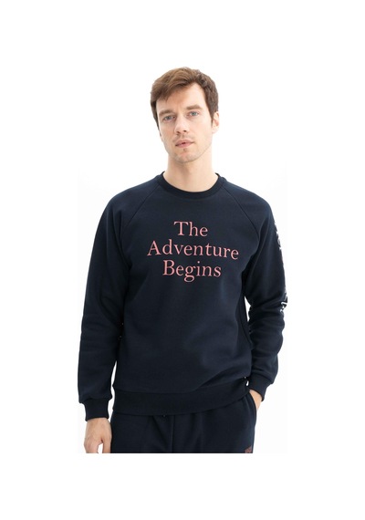 AR-MA Arma Erkek Yazı Baskılı Regular Fit Bisiklet Yaka Sweatshirt 001
