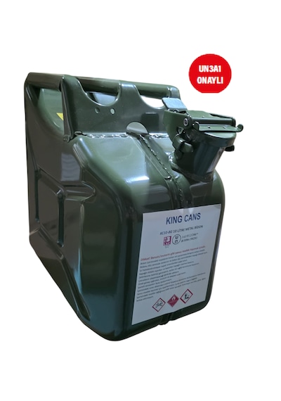 Kıngcans 10 Litre Metal Yakıt Bidonu