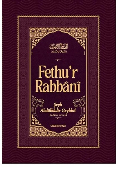 Fethur Rabbani-abdülkadir Geylani