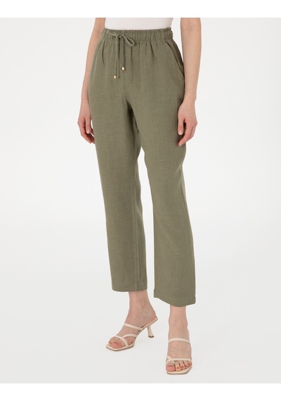 Pierre Cardin Kadın Haki Pantolon Kanvas-chino 50301256-vr027 Haki