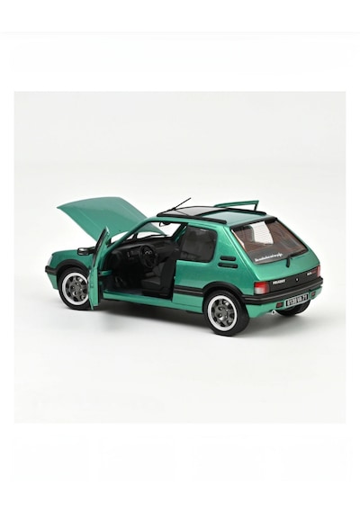 Norev 1:18 1991 Peugeot 205 Gti Griffe With Windowroof - Green