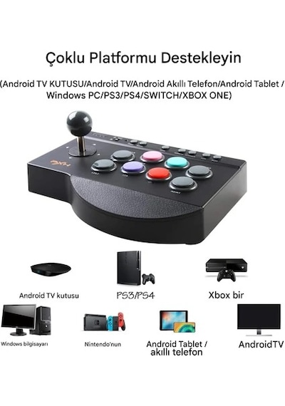 0082 Arcade Stick Oyun Kumandası Ps3/ps4/switch/pc/android Tv/xbo