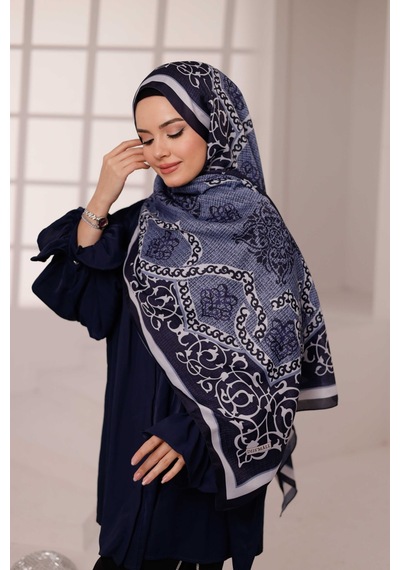 Mimiyum Rüveyda Premium Soft Şal Lacivert
