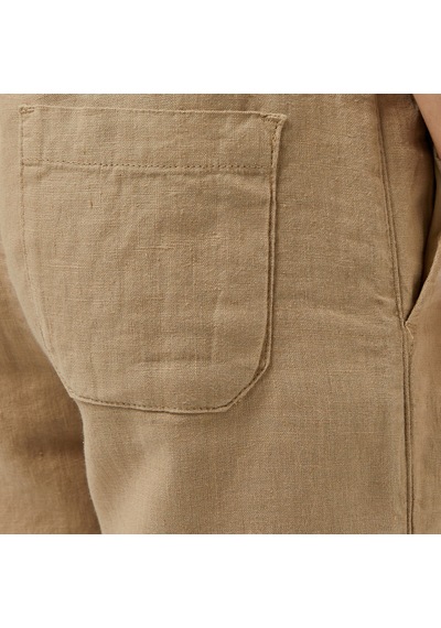 Nautica Erkek Bej Jogger Keten Pantolon Düz P55116t Bej