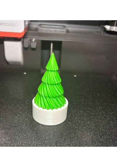 Yılbaşı Ağacı Tealight'lı Dekoratif Süs 3'lü Set - 3d Baskı Pla Malzeme