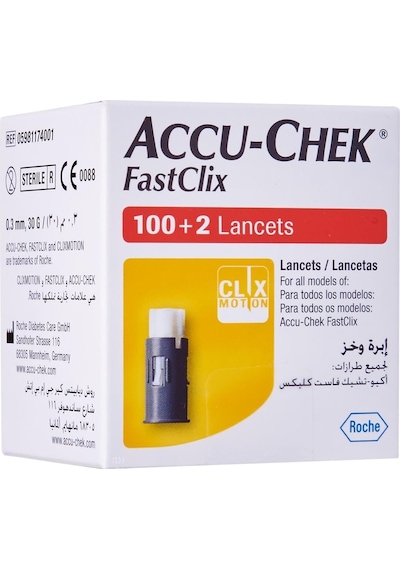 Accu-Chek Fastclix Instant 100+2 Lancet