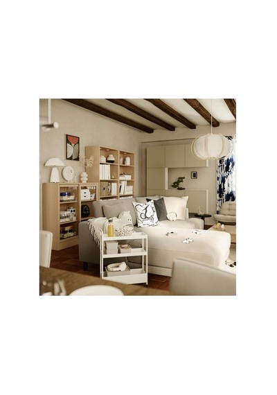 Ikea Nıssafors Servis Arabası, Beyaz, 50,5x19x67 Cm