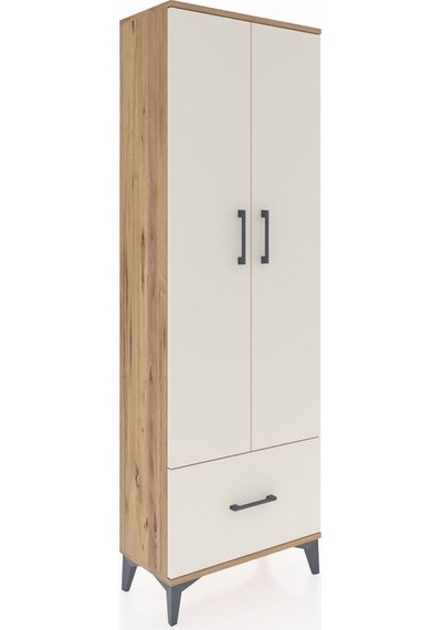 Arges Dolap 4 Raflı Tek Çekmeceli 2 Kapaklı 60x30x182 Çam-aytaşı Çam Arges Dolap 4 Raflı Tek Çekmeceli 2 Kapaklı 60x30x182 Çam-aytaşı Çam