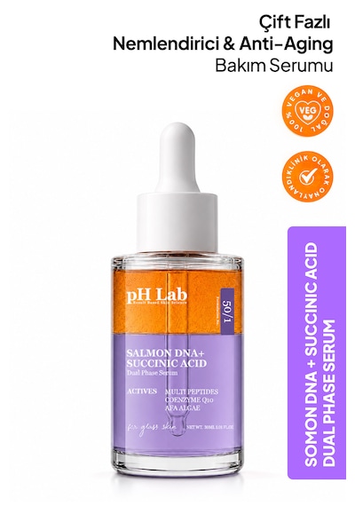 Phlab Çift Fazlı Somon Dna + Succinic Acid Nemlendirici Anti-aging Bakım Serumu