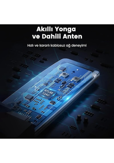 Ugreen AC1300 USB 3.0 1300Mbps 2.4/5Ghz Wi-Fi Kablosuz Alıcı Ağ Adaptörü