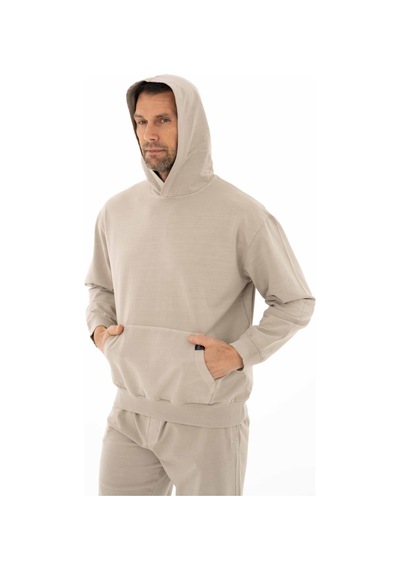 AR-MA Arma Erkek Oversize 2 İplik Kanguru Cepli Kapşonlu Sweatshirt 001