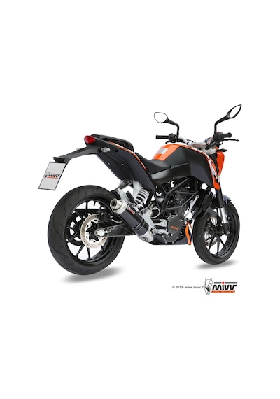 Mivv Ktm Duke 125/200 Gp Steel Black Full System Egzoz