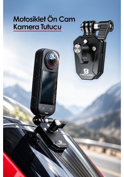Ws-1 Motosiklet Ön Cam Aksiyon Kamera Tutucu Titreşim Azaltıcı Kamera Bağlantı Aparatı