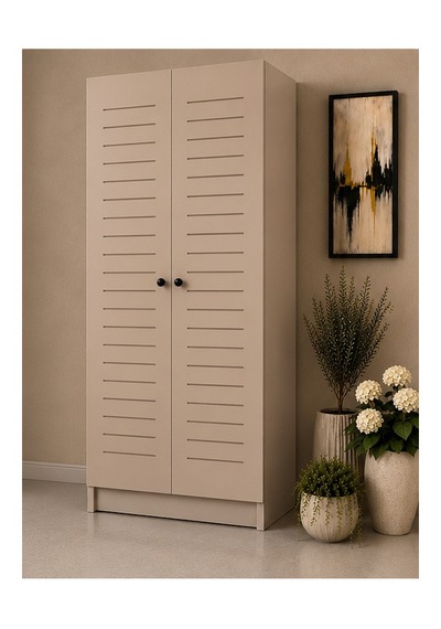 Flower Kombi Dolabı Krem Mdf