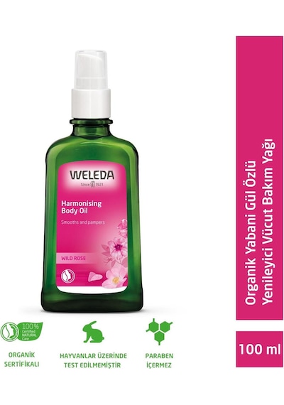 Weleda Organik Yabani Gül Özlü Yenileyici Vücut Bakım Yağı 100 ML