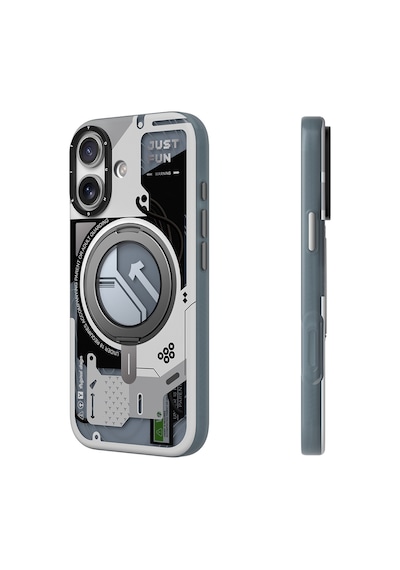 Apple Uyumlu iPhone 17  Kılıf M-safe Şarj Özellikli Youngkit Starship Serisi Kapak Beyaz Beyaz