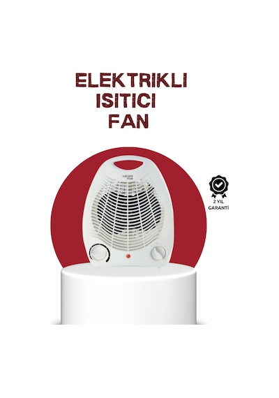 2000w Taşınabilir Elektrikli Fanlı Isıtıcı - Hızlı Isınma, Kompakt Boy