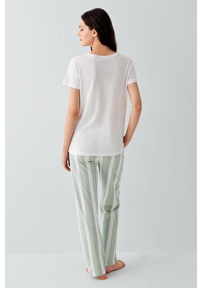 Arnetta Kadın Beyaz Pijama Takım Ar3588-s-v2 Beyaz