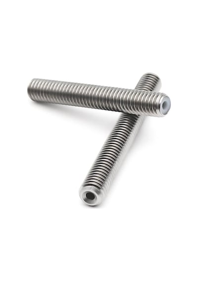 Koodmax 2 Adet 3d Yazıcı M6 Boğaz Ptfe Boru Paslanmaz Çelik Mk8 Besleme Tüpü Memesi Boğazı 40x6mm