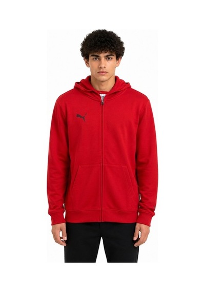 Puma Teamgoal Günlük Erkek Sweatshirt Full Zip Kırmızı 69324402 Siyah