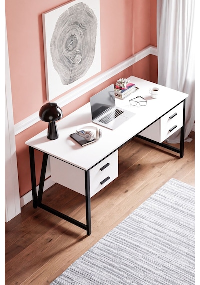 Ms2c Çalışma Masası,ofis Masası - 70x160 Cm - Beyaz - 4 Çekmeceli Ms2c - 4 Çekmeceli - Beyaz Ms2c Çalışma Masası,ofis Masası - 70x160 Cm - Beyaz - 4 Çekmeceli Ms2c - 4 Çekmeceli - Beyaz
