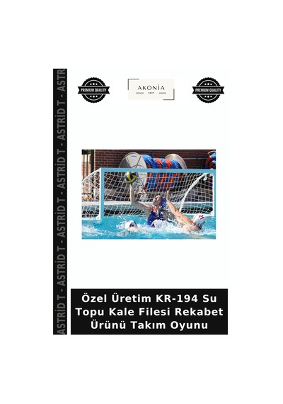 Özel Üretim Kr-194 Su Topu Kale Filesi Rekabet Ürünü Takım Oyunu