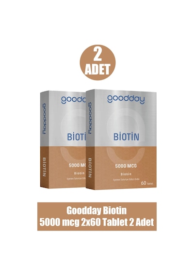 Goodday Biotin 5000 Mcg 60 Tablet 2 Adet