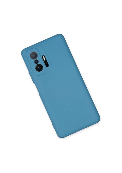 Newface Xiaomi Mi 11t Pro Kılıf Nano İçi Kadife Silikon - Mavi