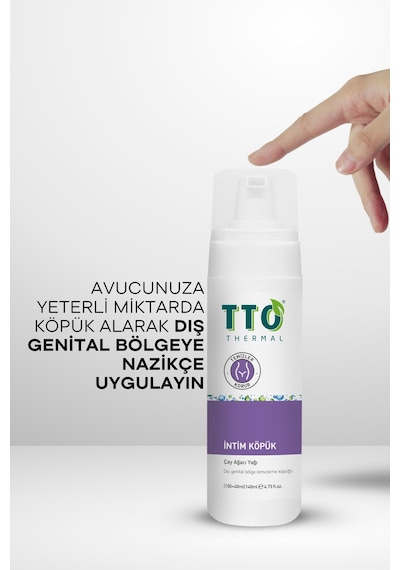 Tto Çay Ağacı Yağı İçeren Ph Dengeli Genital Bölge Temizleyici İntim Köpük 140 ML