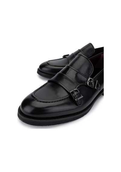 Tamer Tanca Erkek Hakiki Deri Siyah Loafer Ayakkabı 342 8809 Erk Ayk Sk24-25 Syh/syh Bfl Siyah