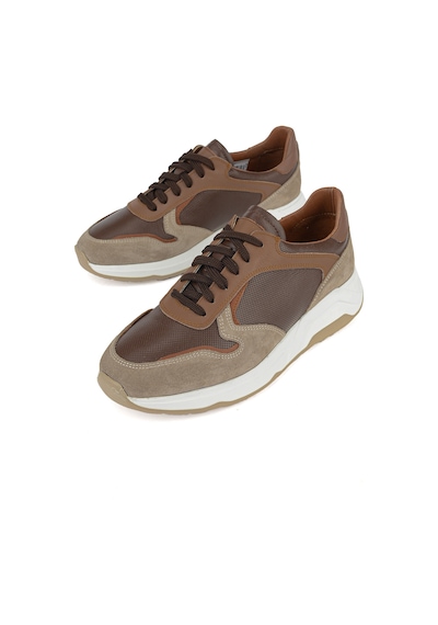 Ziya Erkek Hakiki Deri Günlük Sneaker 161983zf4 Kahve 161983zf4 300 40