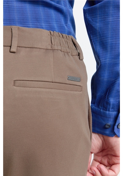 İmza Kahverengi Yan Cep Örme Slim Fit Esnek Jogger Pantolon 1003260173