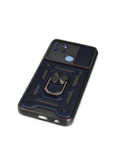 Uryport Realme C25y Kılıf Pars Lens Yüzüklü Silikon - Lacivert