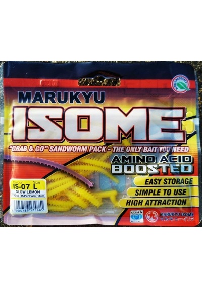 Marukyu ISOME IS-07L Glow Limon Large Silikon Yem