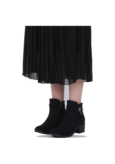 M.P Mp 242-2227zn Siyah Kadın 6cm Topuklu Bot 001