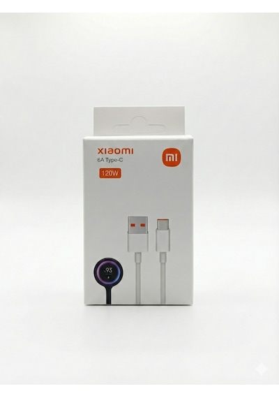 Xiaomi Uyumlu 120w 6a Type-c Hızlı Şarj Ve Data Kablosu Kutulu Kalın Kablo 1M
