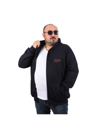 Moc Grande Mocgrande Büyük Beden Sweat Kapüşon Ninety One 22724 Lacıvert Lacivert