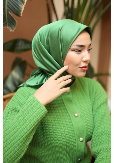 Silk Home Düz Micro Saten Eşarp 28012-14 Siyah