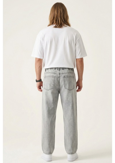 Bigdart Erkek Rahat Kesim Baggy Jean Pantolon 30075 - Taş