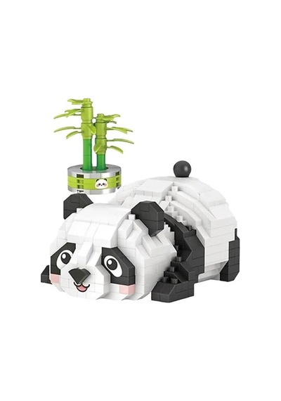Lz-8804 Dinlenen Panda 340 Parça Block Oyuncak