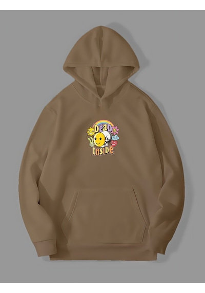 Harmandar Üç İplik Dead Inside Baskılı Unisex Kemik Kanguru Cepli Kapüşonlu Sweatshirt Hoodie Deadınsidekemiksweat Harmandar Üç İplik Dead Inside Baskılı Unisex Kemik Kanguru Cepli Kapüşonlu Sweatshirt Hoodie Deadınsidekemiksweat