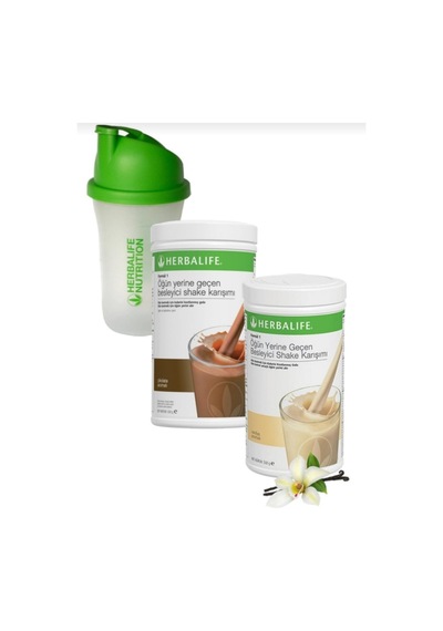 Herbalife 1 Adet Vanılyalı 1 Adet Cıkolatalı Şhake+şheker