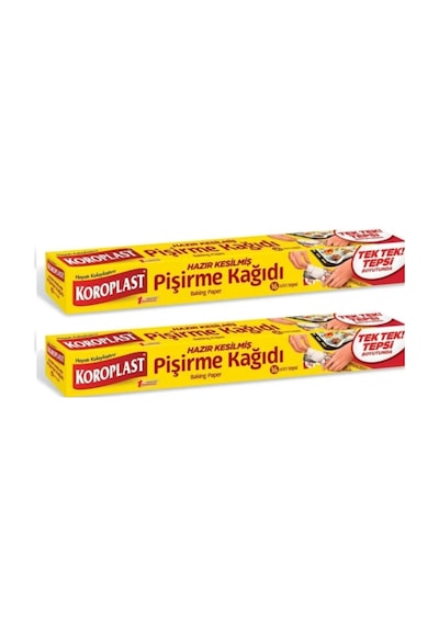 Koroplast Pişirme Kağıdı Hazır Kesilmiş 16 Adet x 2 Adet