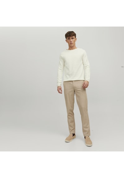 Jack & Jones Bisiklet Yaka Kazak-Hill 12157321 Cloud Dancer Ekru