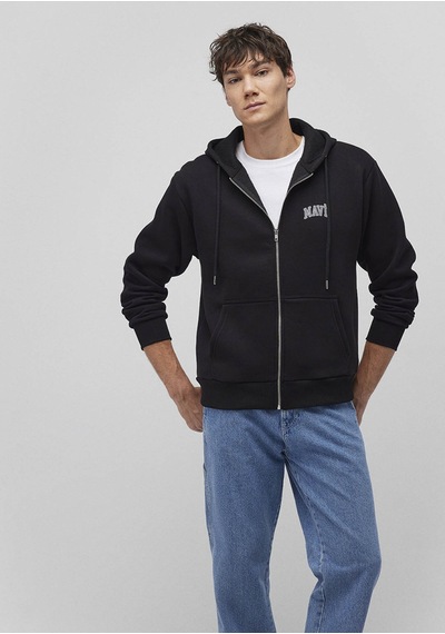 Mavi Logo Siyah Erkek Sweatshirt M0611715-900 Siyah