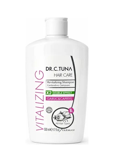 Dr. C. Tuna Vitalizing Sarımsak & Capixyl Koparak Dökülen Saçlar İçin Canlandırıcı Şampuan 500 Ml