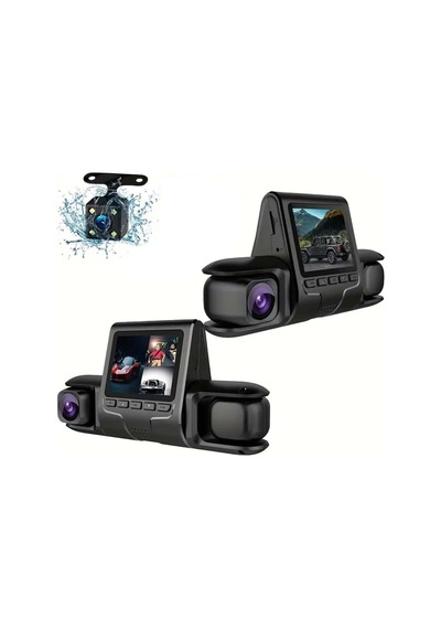 360 Kapsama Sunan Glrtech Araç Kamerası 3 Lensli, Full Hd, Park Monitörü, Gece Görüş, Hareket Sensörü