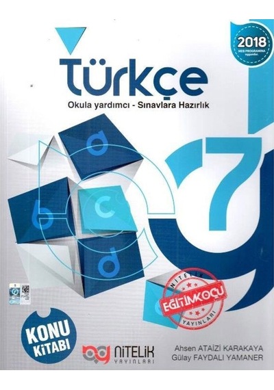 7 Sınıf Türkçe Konu Kitabı Nitelik Yayınları