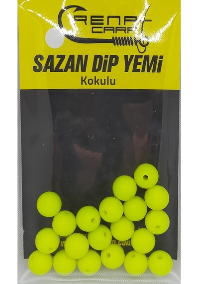 Renat Carp Delikli Kokulu Fluo Yeşil Top Sazan Dip Yemi 9 Mm